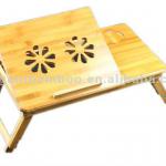 folding bamboo laptop table/desk-BLT-02