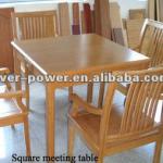 Solid bamboo wood table for dining room-