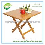 60*60*50CM Bamboo Folding Square Dining Table,Modern Dining Room Furniture,Simple and Stylist Design,Outdoor Furniture-ZDZ-01