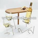 Stick Table and Wine Bottle and Glass Holders