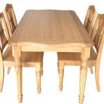 Bamboo Dinning Table And Chair-
