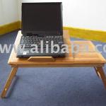 Bamboo notebook computer table-