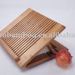 Foldable and multi-function bamboo laptop tray with cooling fans