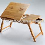 Multifunctional bamboo desk portable laptop computer table PC accessory