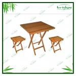 Natural bamboo folding table