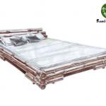 Bamboo Bed, Seperated Top, BD-002-BD-002