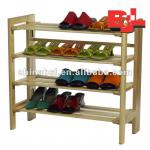 New Winsome Wood Natural Color 4 Tier Shoe Rack Organizer