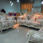 Luxury classic italian style furniture solid wood sofa set 3048#-3048#