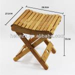 new style natural bamboo foldable stool-HH12