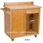 bamboo kitchen trolley