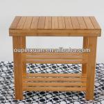 2014 new simple designs shoe rack with foot stool function bamboo foot stool