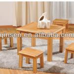 AAA quality bamboo furniture luxury bamboo dinning table and chair kids table and chair children stool teak look hot selling-