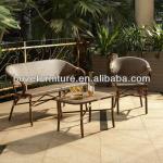 Outdoor furniture bamboo-like sofa set/ hotel furniture/ wicker bamboo-like furniture