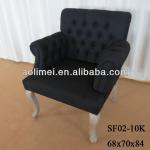 button back tufted armchair