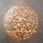 nature craft bamboo ball shade pendant lamp chandelier