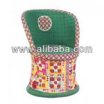 Indian Style colorful patchwork embroidery sofa chair