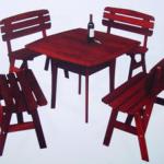 Wooden Table And Chairs-