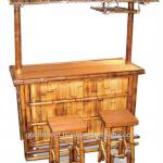 BFS-13017 - Bamboo outdoor furniture - Bamboo Tiki Bar Set with Stools-BF-13017