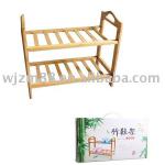 Bamboo folding shoe rack- 2 layer