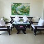 MIAMI DARK BROWN BAMBOO LIVING ROOM FURNITURE