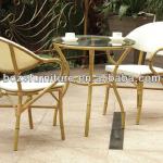 Leisure garden Outdoor furniture dining set bamboo-like chair