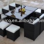 outdoor furniture. bamboo furniture. beautiful outdoor table set B49005