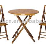 folding bamboo table-CF-64330(1+2)