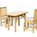 Bamboo dining table with chairs