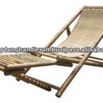 Beach chair with footrest from Vietnam, 100% handmade, 100% natural material-BFC 008B
