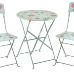 8metal outdoor table and chairs