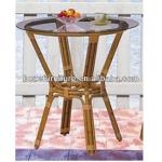 2013 Outdoor Bamboo like aluminum table/Bamboo like furniture/Starbucks Coffee table for outside-BZ-TB004