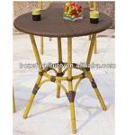 Outdoor Bamboo like aluminum table/Bamboo like furniture/Coffee table for outside