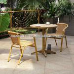 2013 bamboo like furniture/outdoor coffee dining set/Artificial rattan dining set-BZ-SB011