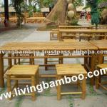 LOW TABLE SET BAMBOO GARDEN FURNITURE