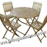 THAI MY BAMBOO FOLDING DINING TABLE AND CHAIR