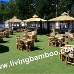 LIVING BAMBOO GAZEBO VILLAGE IN FRANCE, PAVILLON-GZ-025