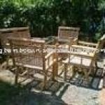 NEWYORK SUN GARDEN SET BAMBOO DINING SET-GD-016