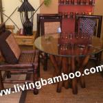 TRE LANG BROWN BAMBOO DINING SET-DR-015