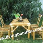 BREST BAMBOO DINING TABLE AND CHAIRS