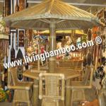 TRUNG UMBRELLA BAMBOO TIKI BAR FOR PICNIC, MEETING, BIRTHDAY-BA-035