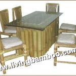 PLAU CU SOLID BAMBOO DINING SET