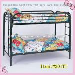 Single Children metal bunk bed frame manufacuturer