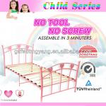 39 inch Single kids girls bedroom metal bed furniture