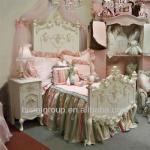 European Styled and American Styled Luxury Soild Wooden Florentina Princess Kids Bed --BG700007