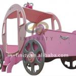 new design pink modern princess bed/kid car bed-KBTY-014