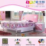 spring flowers kid bed by handmade painting 8338-kid bed