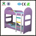 Durable kids cartoon bed for preschool/kindergarten wooden bed furniture/kids bunk bed QX-B6705