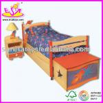 children solid wood bedroom set,including bed,bedside and cabinet-WJ278343