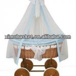 Handmade Bassinet Wicker Baby Bed-wk-11058