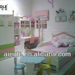 Princess pink wooden chirldren&#39;s bedroom furniture sets-
